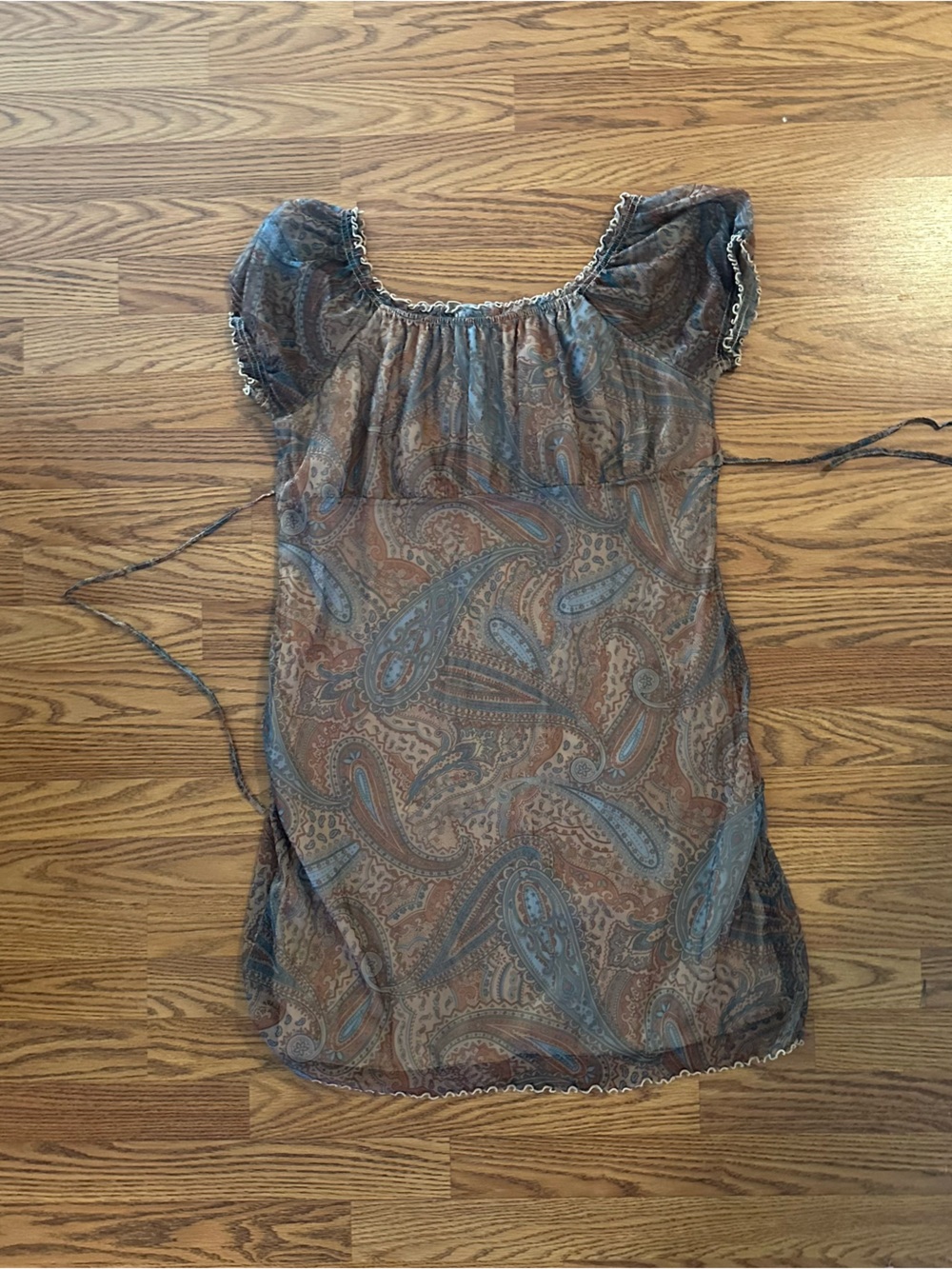 90s Vintage Expressions Tie-Back Dress